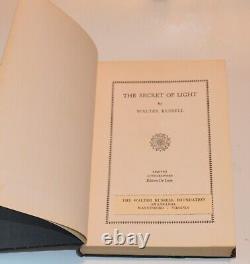 Double Signed The Secret of Light Walter Russell Limited DeLuxe 1st edition 1947