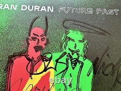 Duran Duran SIGNED Future Past DELUXE RED VINYL LP New AUTOGRAPHED with DRAWINGS