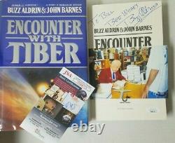 Encounter With Tiber SIGNED book by Buzz Aldrin AUTOGRAPH First Printing JSA