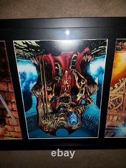 Everquest Legends of Norrath Grand Prize Framed 3 Print Set Signed by Jim Lee
