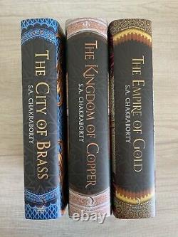 Fairyloot Daevabad by S. A. Chakraborty Deluxe Set Signed Stenciled Edges DJ Art