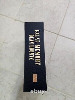 False Memory Signed Dean Koontz Limited Deluxe Edition Lettered XX