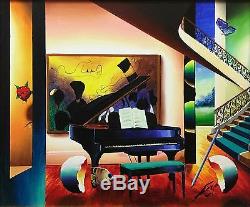 Ferjo Grand Piano Original Oil/canvas 20x24 Framed Others Available