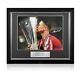 Fernando Torres Signed Atletico Madrid Football Photo Trophy. Deluxe Frame