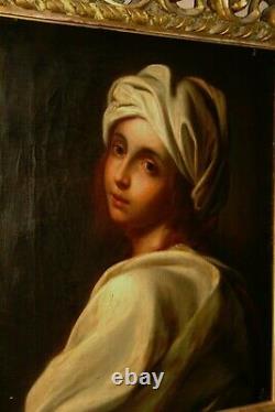 Fine Early 19th Cen. Portrait study Beartrice Cenci Grand Tour Antique Painting