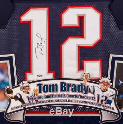 Framed Tom Brady jersey signed Steiner hologram jersey Deluxe NFL Patriots auto