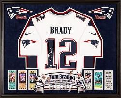 Framed Tom Brady jersey signed Tristar cert Nike jersey Deluxe NFL Patriots auto