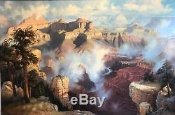 Fred Lucas Arizona THE GRAND VIEW Grand Canyon Breathtaking Oil On Canvas