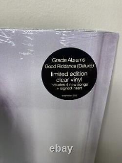Gracie Abrams Good Riddance Deluxe Clear Vinyl LP + Signed Insert Autographed