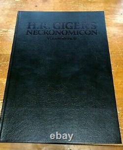H. R. Giger Necronomicon I & II Deluxe Signed & Numbered 182/666 Leather Bound