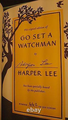 Harper Lee Go Set A Watchman Signed Book Limited Edition Collectors Box Numbered