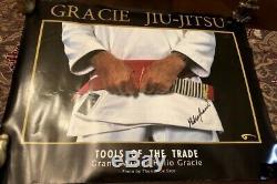 Helio Gracie Signed Poster! Grand Master BJJ! UFC PRIDE FC SEG Auto