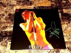 Iggy Pop Signed Raw Power Deluxe Edition Double Vinyl LP Record Stooges BAS COA