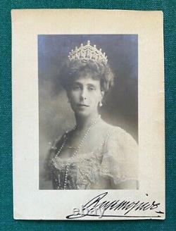 Imperial Russian Grand Duchess Kirill Romanov Victoria Melita Signed Photo Crown