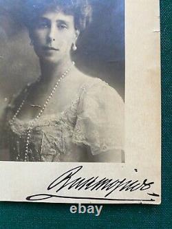 Imperial Russian Grand Duchess Kirill Romanov Victoria Melita Signed Photo Crown
