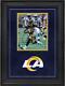 Isaac Bruce Los Angeles Rams Deluxe Frmd Signed 8 X 10 Vertical Running Photo