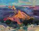 Jose Trujillo Large 16x20 Impressionist Arizona Grand Canyon Abstract Art Coa