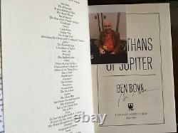 JUPITER & LEVIATHANS OF JUPITER, Ben Bova, both SIGNED, 1st/1st prints HCDJ