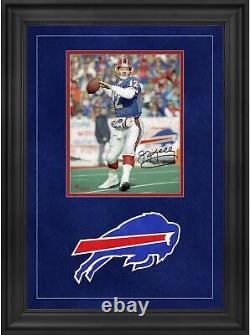 Jim Kelly Buffalo Bills Deluxe Framed Signed 8 x 10 Throwing Photo