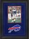 Jim Kelly Buffalo Bills Deluxe Framed Signed 8 X 10 Throwing Photo