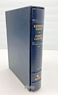 Jimmy Carter Keeping Faith Publisher Deluxe Full Leather SIGNED NUMBERED 1st Ed