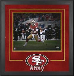 Jimmy Garoppolo San Francisco 49ers Deluxe Framed Signed 16 x 20 Rollout Photo