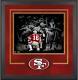 Joe Montana San Francisco 49ers Dlx Frmd Signed 16 X 20 Huddle Spotlight Photo