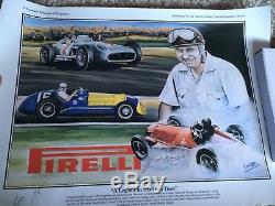 Juan Manuel Fangio Signed Print Genuine Autograph F1 World Champion Grand Prix