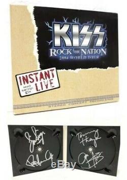 KISS Instant Live SIGNED AUTOGRAPHED CD 2004 Rock Nation Tour GRAND PRIZE + Card