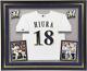 Keston Hiura Milwaukee Brewers Deluxe Framed Autographed White Replica Jersey