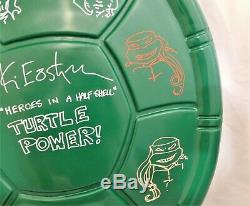 Kevin Eastman Signed Rubies TMNT Deluxe Licensed Turtle Shell with 8 Sketches JSA