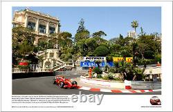 Kimi Räikkönen SIGNED Ferrari F2007 Monaco Formula 1 Grand Prix Lithograph + COA