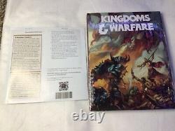Kingdoms and Warfare hardcover role-playing gaming MCDM book. Signed and Sealed