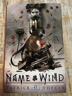 Kingkiller Chronicle, The Name of the Wind By Patrick Rothfuss, Signed Hardcover