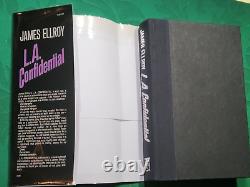 L. A. CONFIDENTIAL SIGNED by James Ellroy 1990 hcdj FIRST EDITION 1st NEW