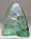 Lalique France Crystal Art Glass Grand Nacre Butterfly Light Green Enamel #3