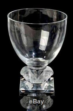 Lalique Grand Ducs Crystal Vase 9.5 Tall, MINT, Signed, Gorgeous, Authentic