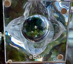 Lalique Grand Ducs Crystal Vase 9.5 Tall, MINT, Signed, Gorgeous, Authentic