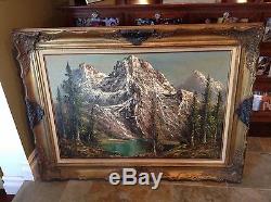 Large Original Peter Tensley Oil Painting Grand Teton National Park