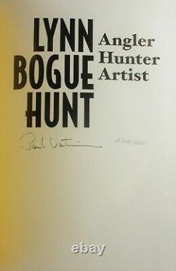 Lynn Bogue Hunt Angler Hunter Artist DELUXE? SIGNED? Limited ED Leather Book
