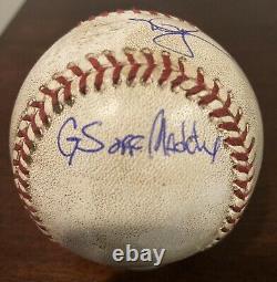 Mark McGwire Game Used Grand Slam Home Run Signed Baseball Vs Maddux PROVENANCE