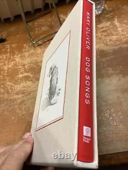 Mary Oliver Dog Songs with signed poem included Hardcover slipcase deluxe