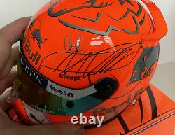 Max Verstappen SIGNED 12 scale helmet, 2019 Spa F1 Grand Prix special MIB + COA
