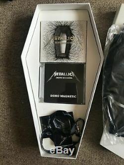 Metallica Fully Signed Death Magnetic Deluxe Coffin X4 Full Coa Roger Epperson