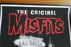 Misfits Las Vegas MGM Grand Poster SIGNED Danzig Rare GLOW IN THE DARK Samhain