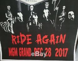 Misfits Las Vegas MGM Grand Poster SIGNED Danzig Rare GLOW IN THE DARK Samhain