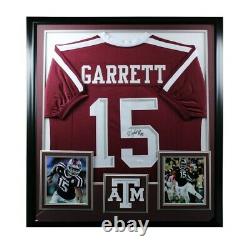 Myles Garrett Signed Texas A&M Aggies Framed Premium Deluxe Jersey JSA