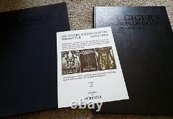 NECRONOMICON I & II H. R. Giger Deluxe Signed & #'d Leather Bound Book #140/666