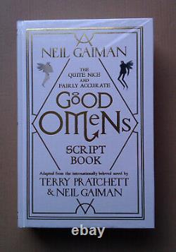 NEIL GAIMAN Good Omens Deluxe Script Book, 1st/1st, HBK, Limited Edition SIGNED