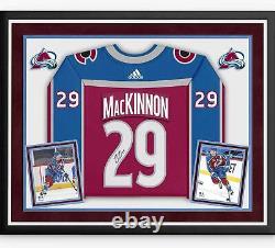 Nathan MacKinnon Colorado Avalanche Deluxe Frmd Signed Burgundy Authentic Jersey